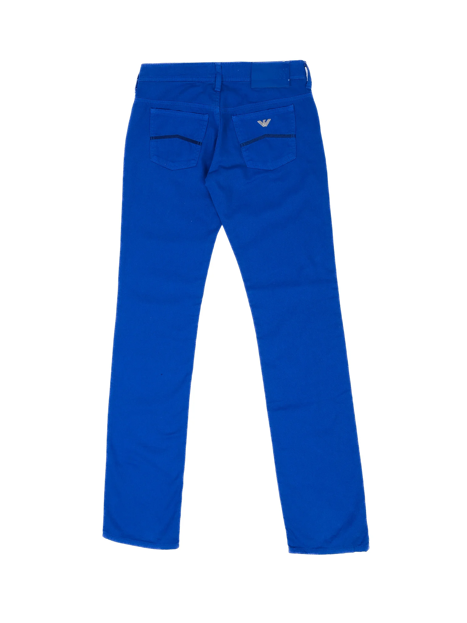 Armani Jeans Blue Cotton Casual Trousers — 3