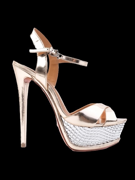 Schutz Yellow Leather High Heel Sandals — 1