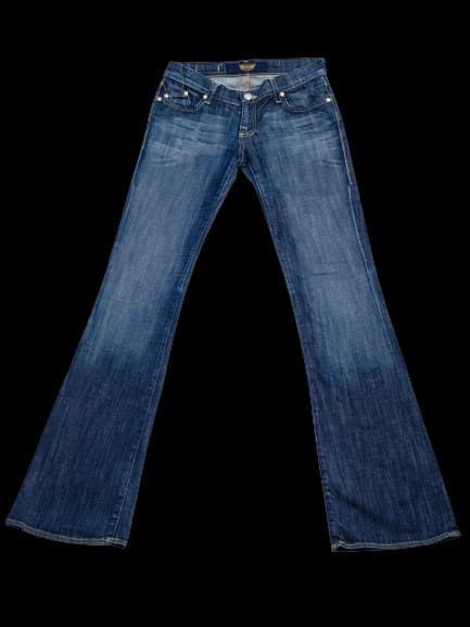 Rock &Republic Blue Cotton Flare Jeans — photo 1