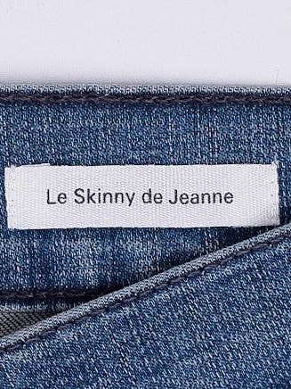 Frame Blue Cotton Skinny Jeans — 2