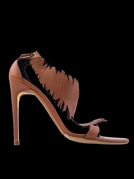 Rupert Sanderson Orange Leather Sandals — 1