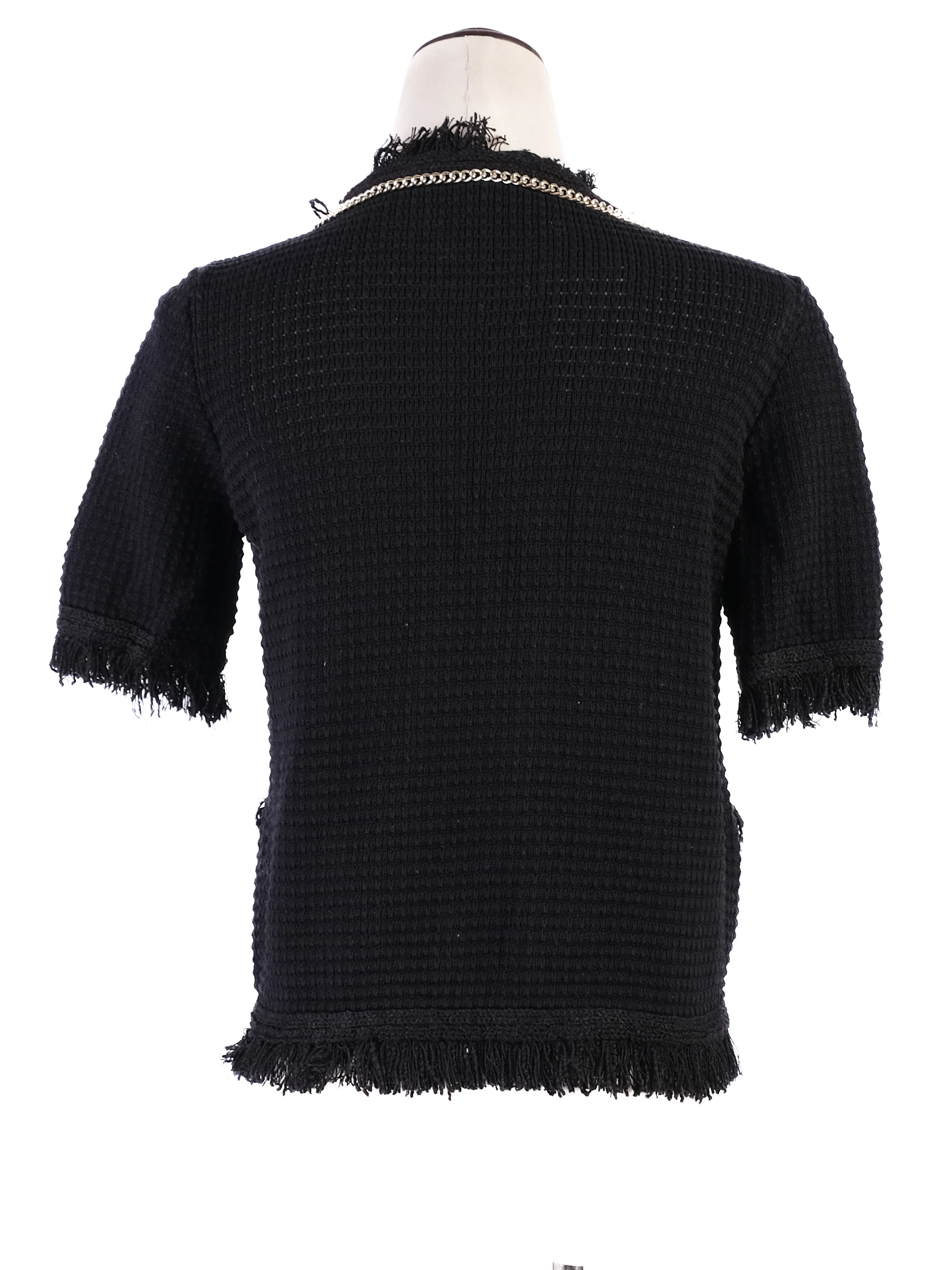 Elisabetta Franchi Black Cotton Blazer — 3