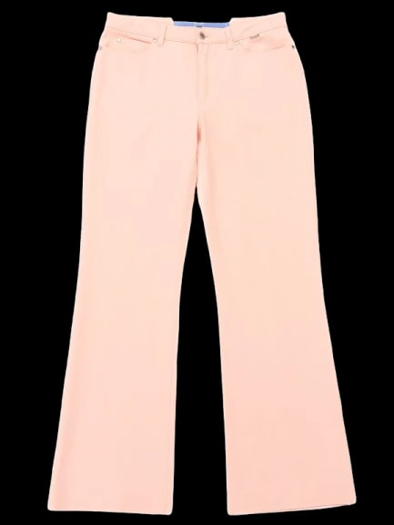 Escada Pink Cotton Straight Jeans — 1