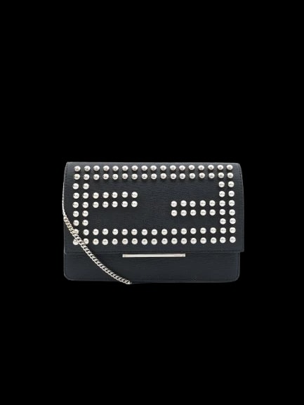 Fendi Black Leather Evening Bag — 1