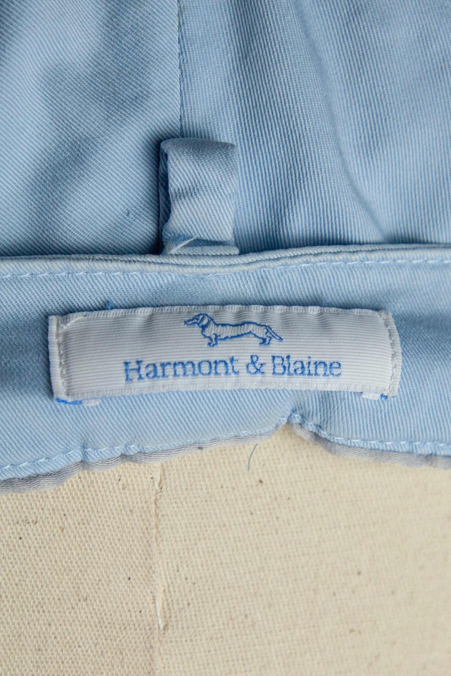 Harmont & Blaine Blue Cotton Tailored Trousers — 2