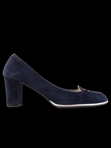 Giovanni Fabiani Blue Leather Pumps — photo 1