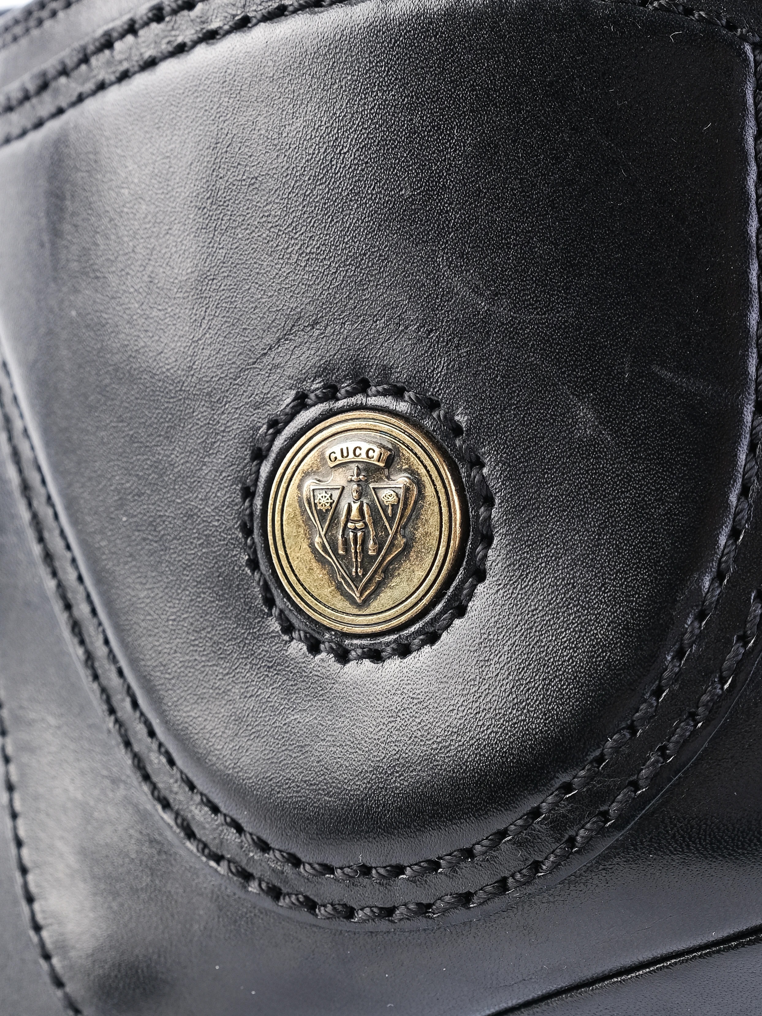 Gucci Black Leather Boots — 3