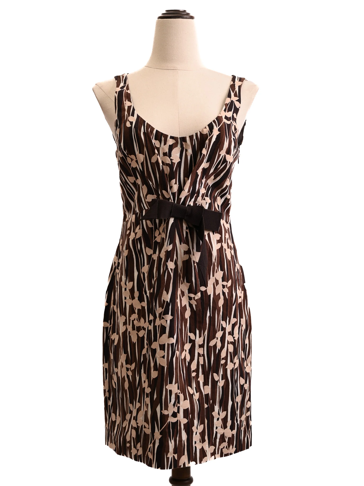 Moschino Orange Len Sleeveless Dress — 2