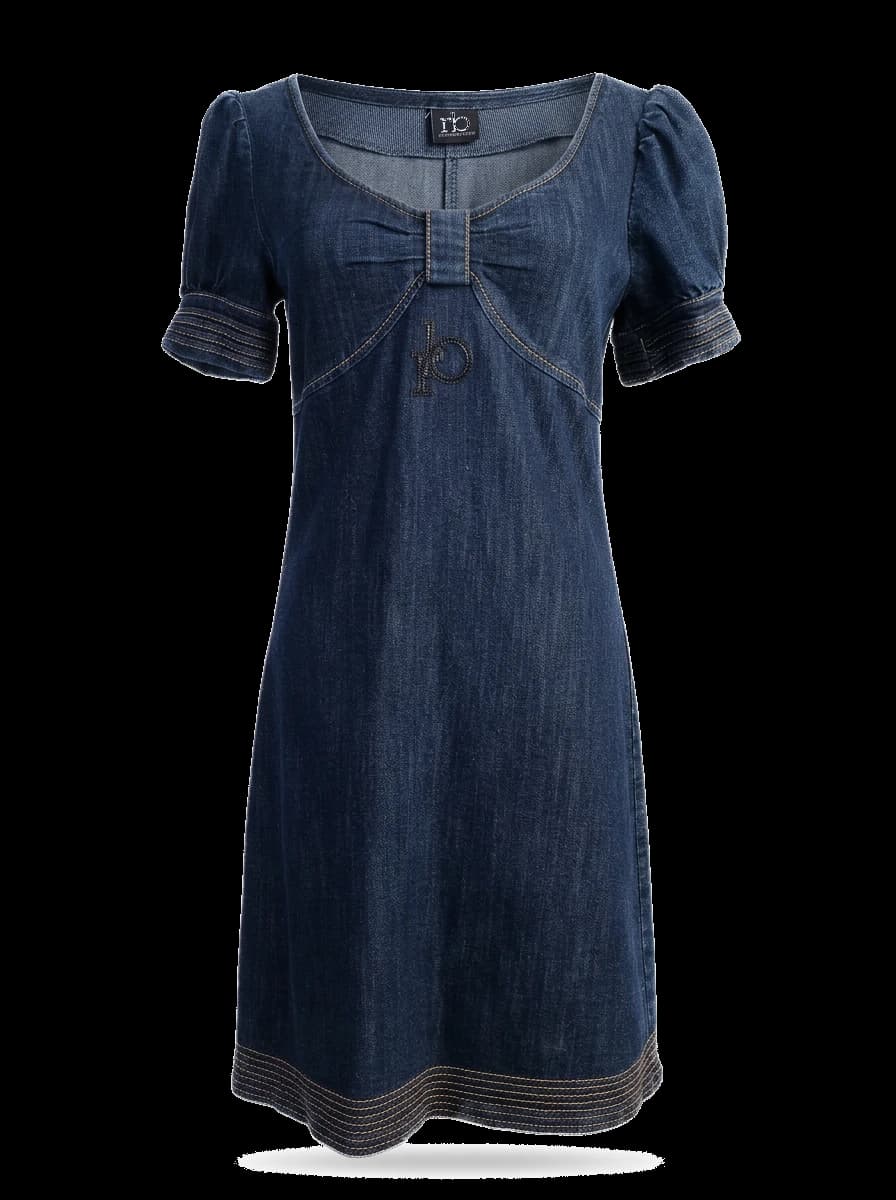 Roccobarocco Blue Cotton Midi Dress — photo 1