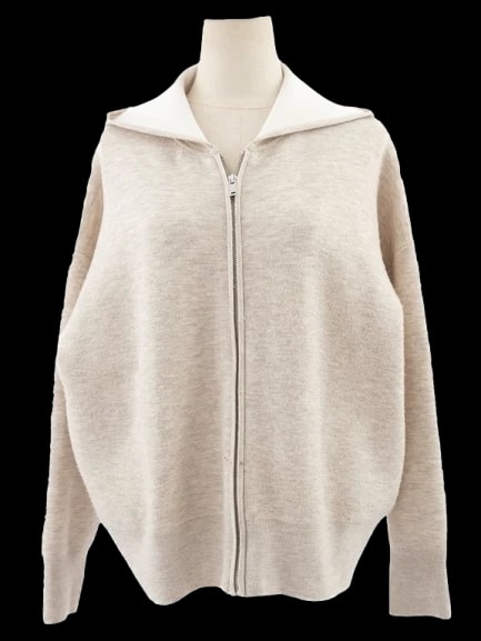 Sandro Gray Nylon Hoodie — 1