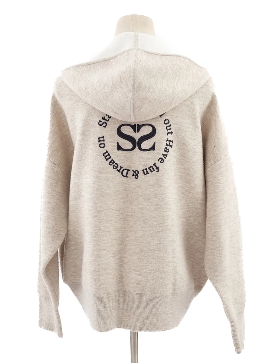 Sandro Gray Nylon Hoodie — 3