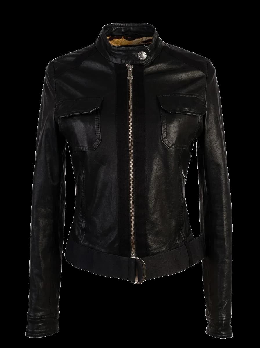 Dolce Gabbana Black Leather Jacket — photo 1