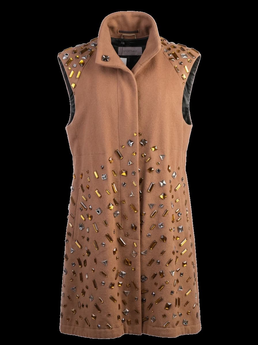 Sportmax Orange Wool Coat — photo 1