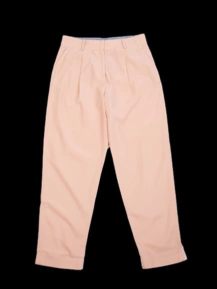 Cos White Polyester Casual Trousers