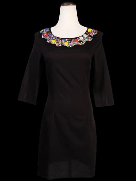 DKNY Black Cotton Evening