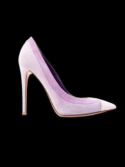 Lesilla Pink Genuine suede High Heel Pumps — 1