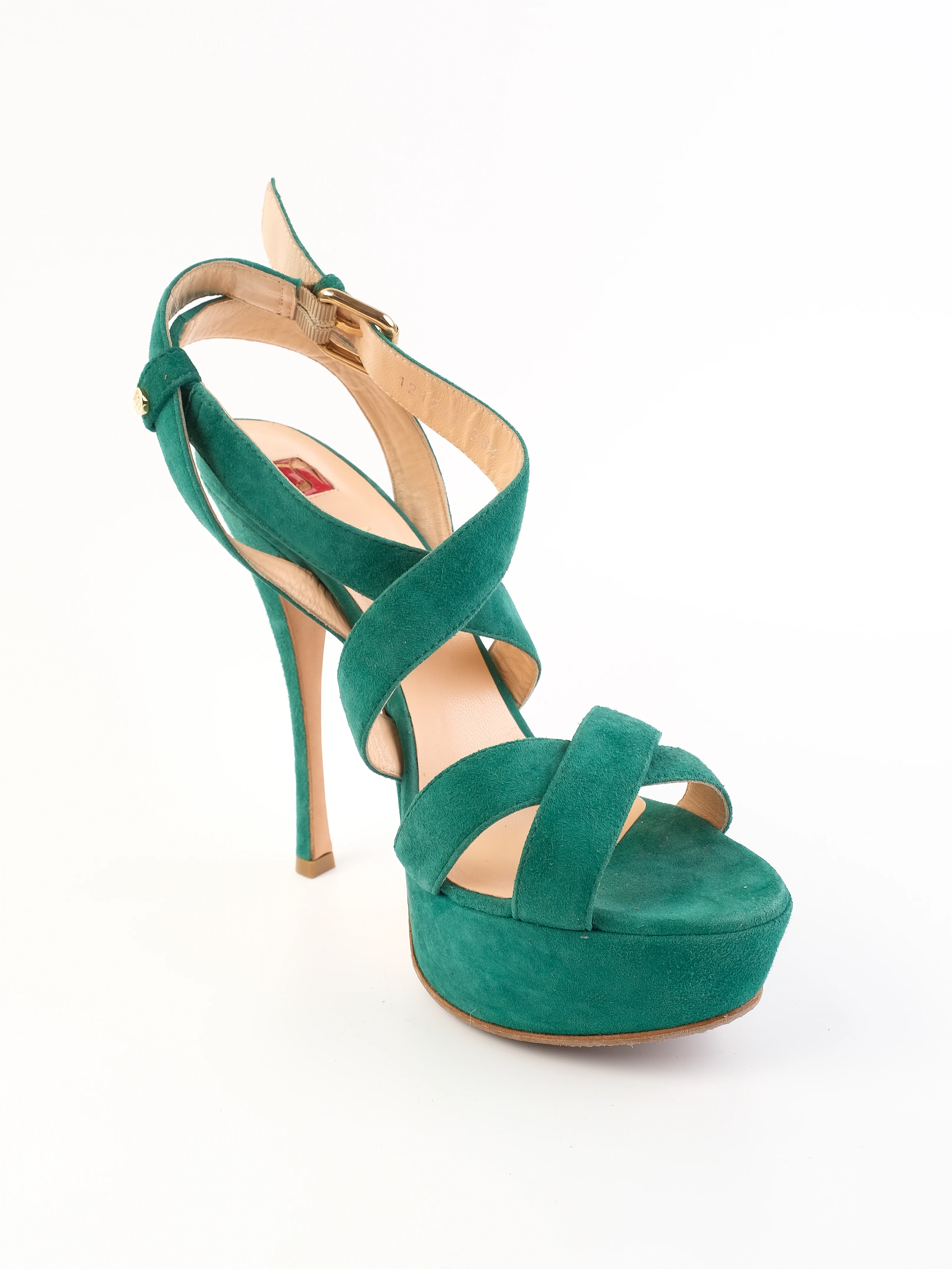 Ballin Blue Leather Sandals — 3