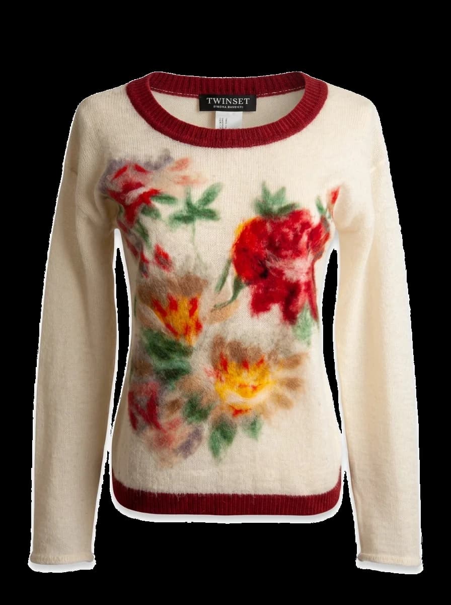 TWINSET White Polyester Pullover — photo 1