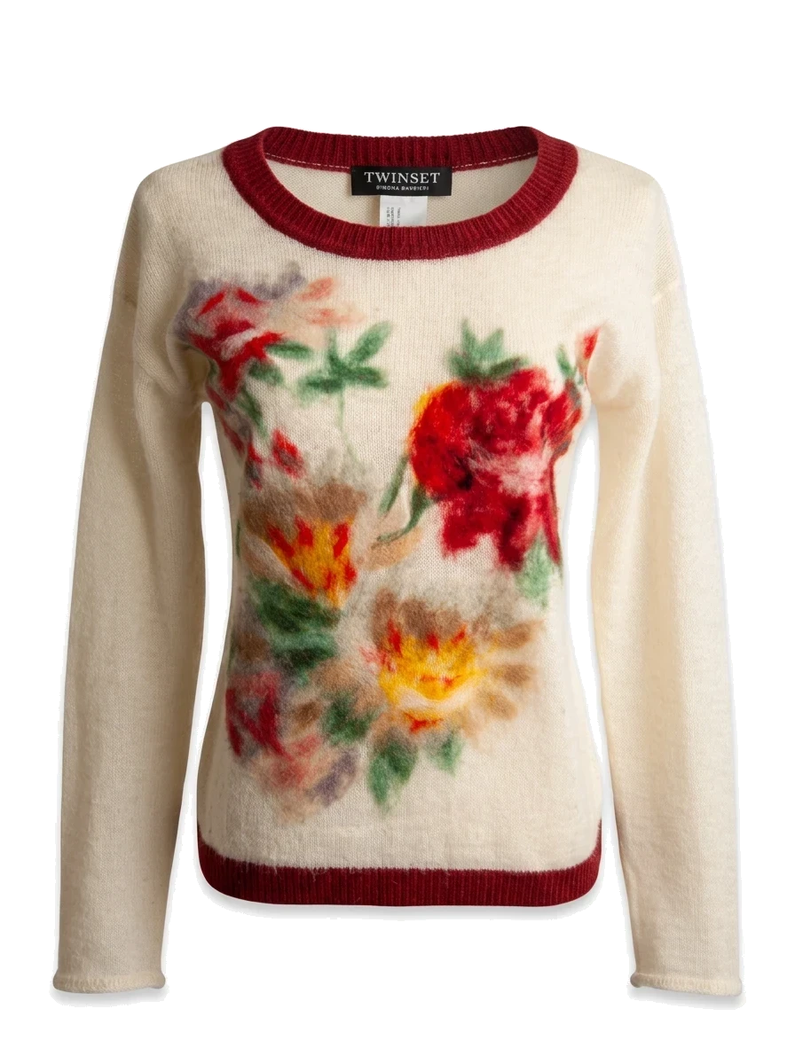 TWINSET White Polyester Pullover — 1