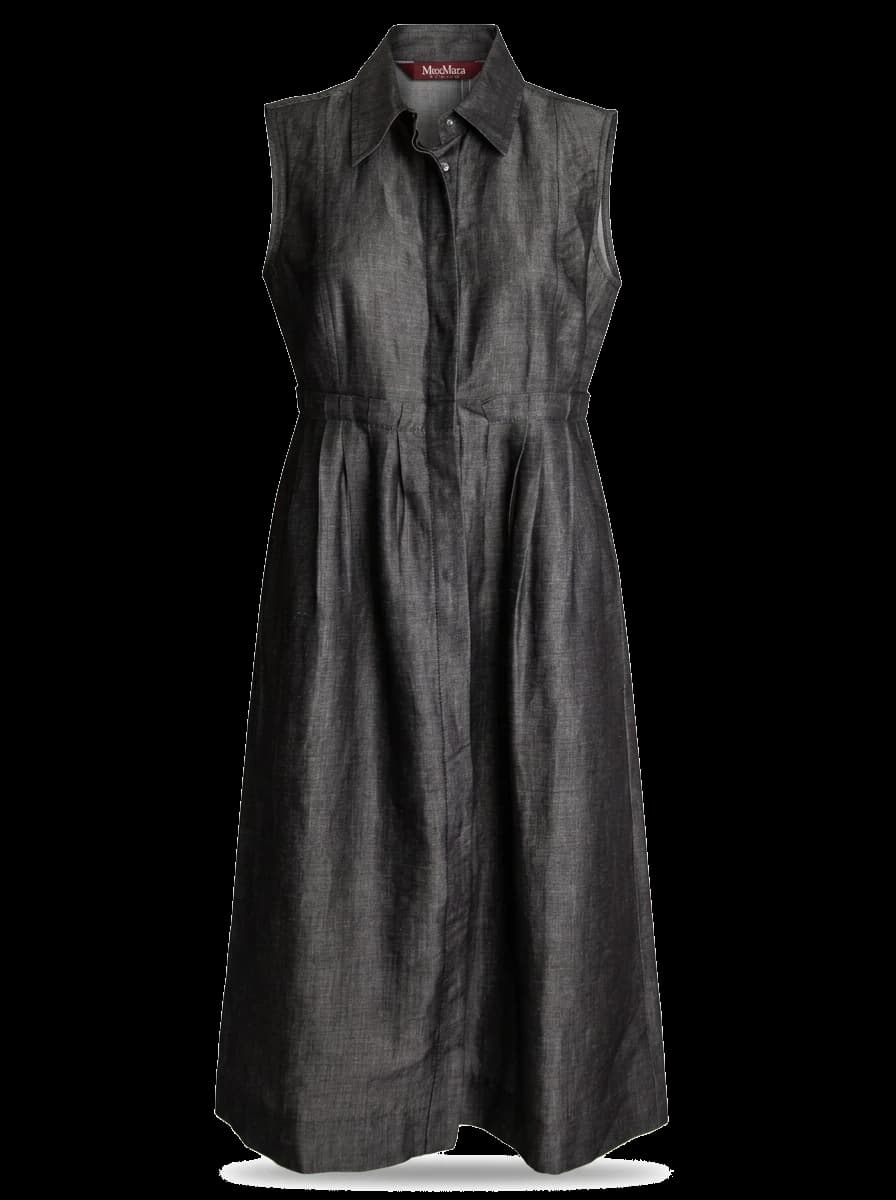 Max Mara Gray Cotton Sleeveless Dress — photo 1
