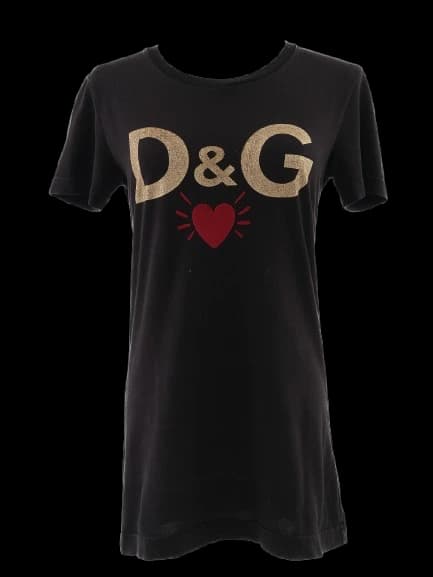 Dolce Gabbana Black Cotton T-Shirt — photo 1