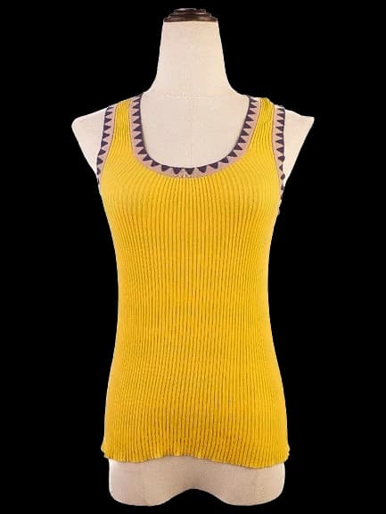 Etro Yellow Cotton Top