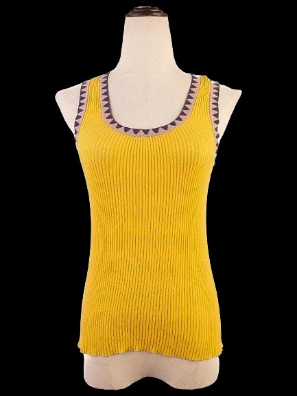 Etro Yellow Cotton Top — 1
