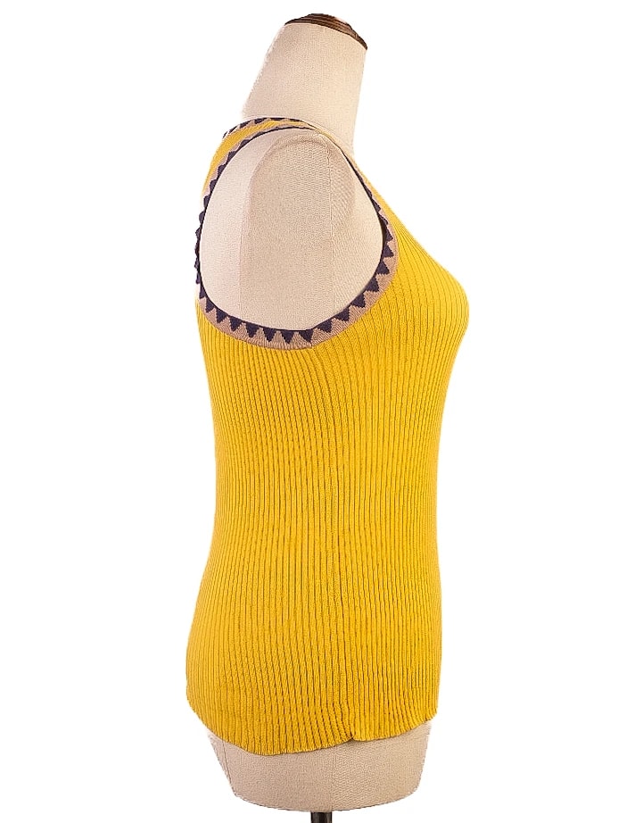 Etro Yellow Cotton Top — 3