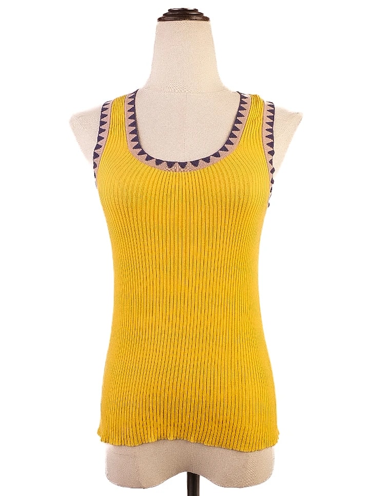 Etro Yellow Cotton Top — 2
