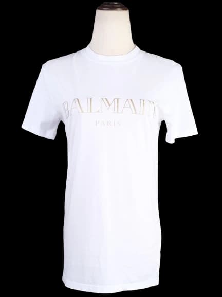 Balmain White Cotton T-Shirt