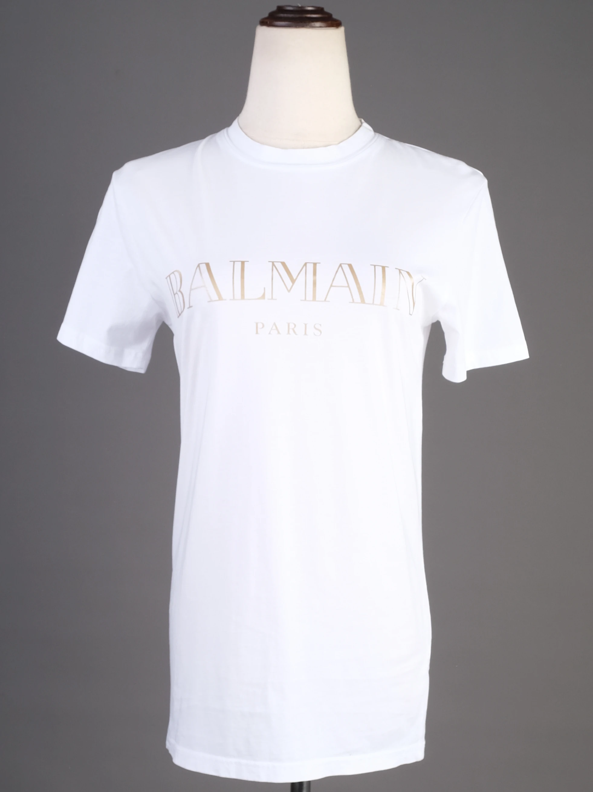 Balmain White Cotton T-Shirt — 3