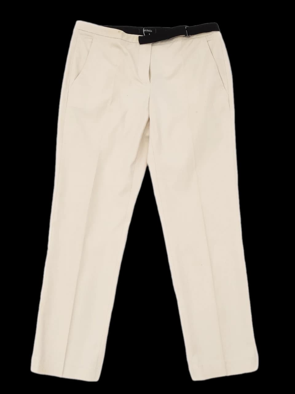 MaxCo White Viscose Tailored Trousers — photo 1
