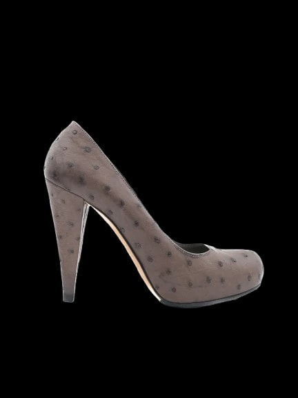 Bally Gray Leather Pumps — 1