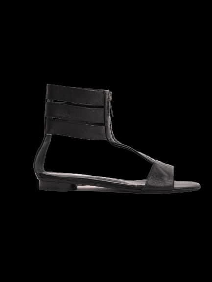 Fendi Black Leather Sandals — photo 1