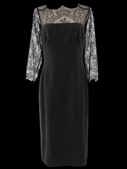 Clips Gray Wool Evening Gown — 1