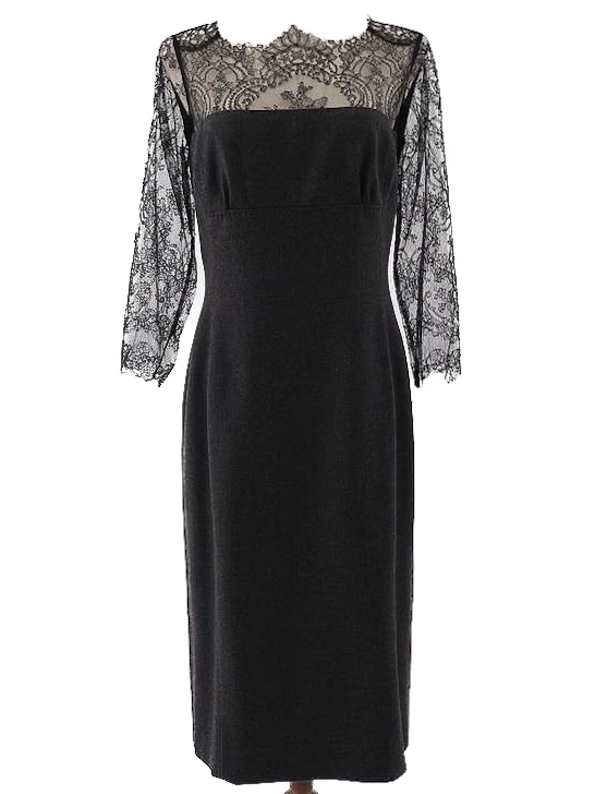 Clips Gray Wool Evening Gown — 2