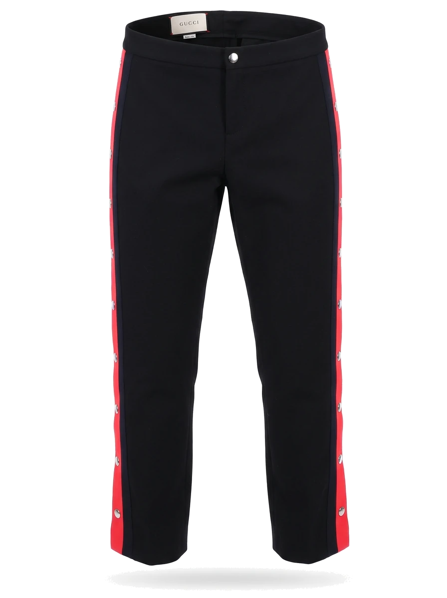 Gucci Black Cotton Trousers — 1