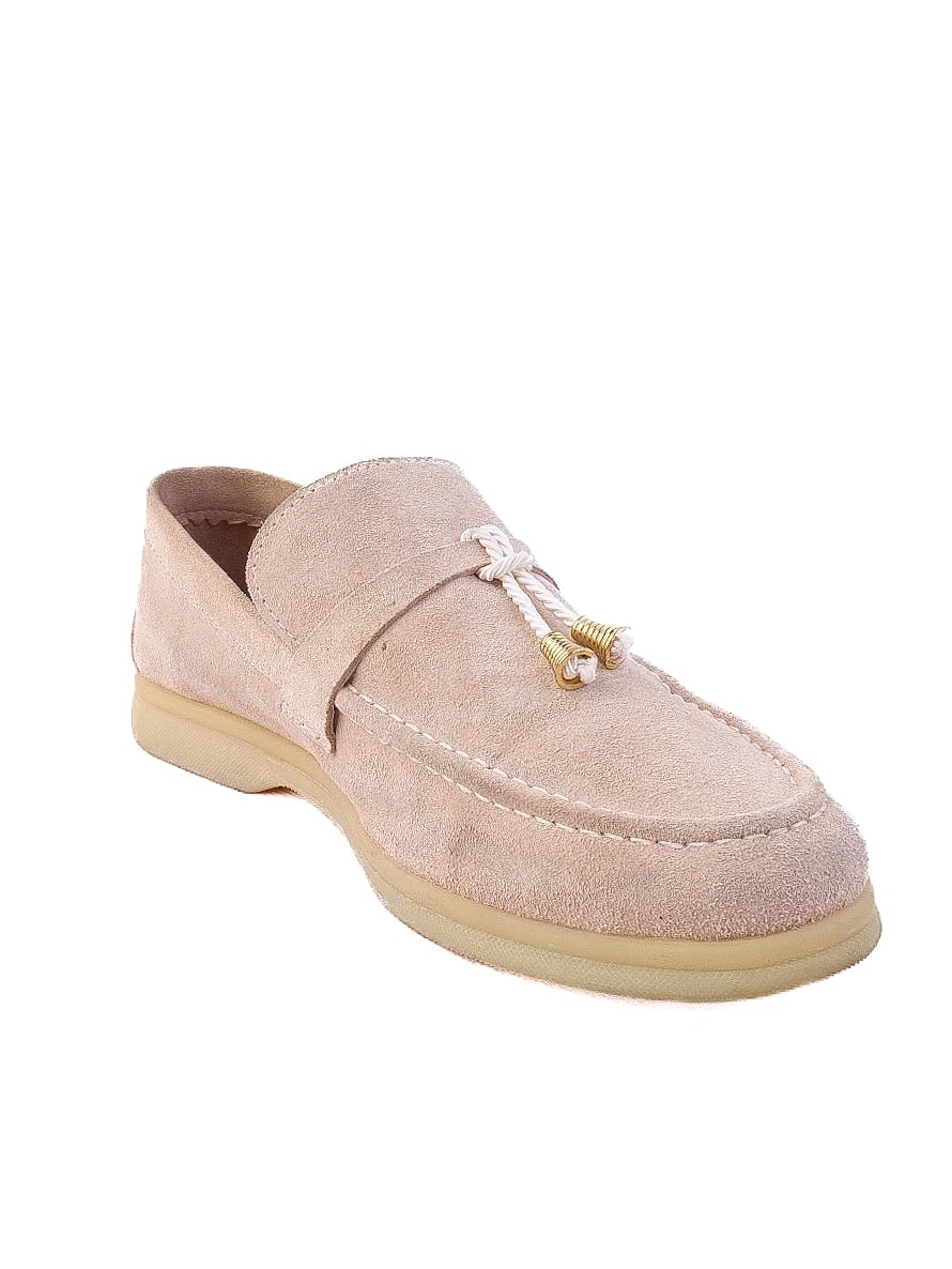 Designer White Leather Moccasins — 2