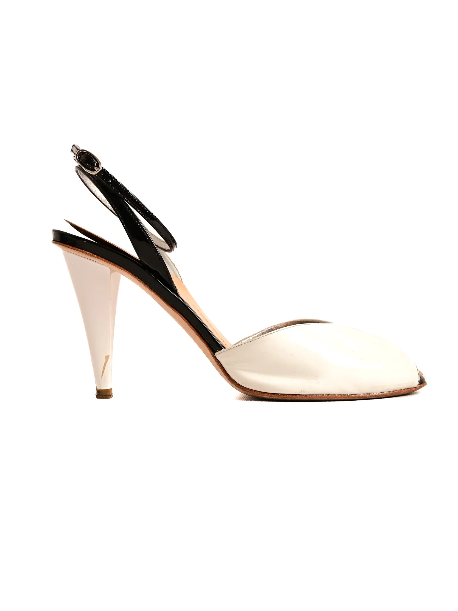 Giuseppe Zanotti White Leather High Heel Sandals — 3