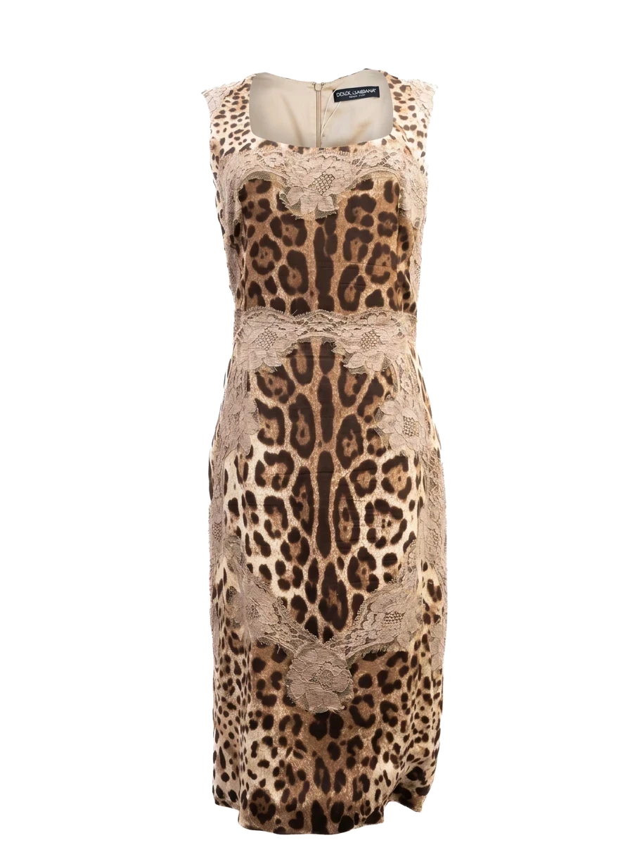 Dolce Gabbana Cotton Sleeveless Dress — 1