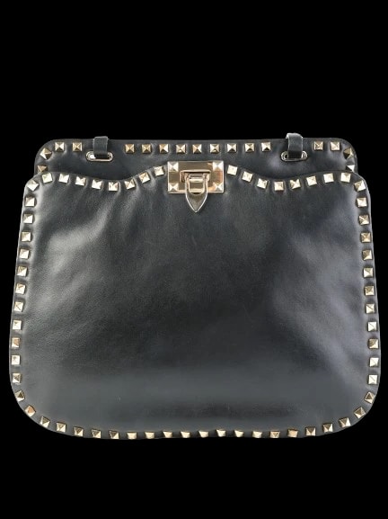 Valentino Black Leather Evening Bag — 1