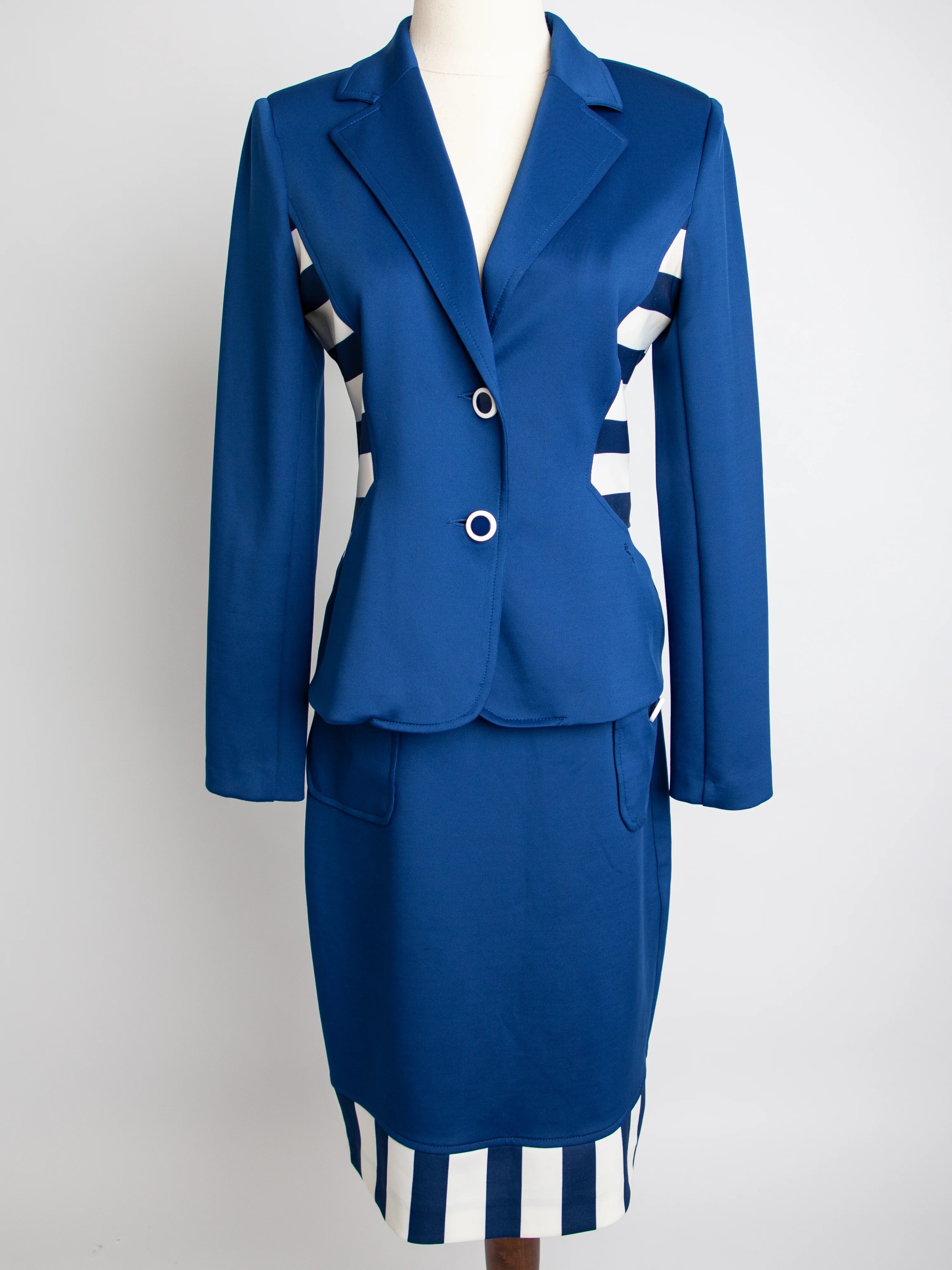 Cannella Blue Skirt Suit — 2