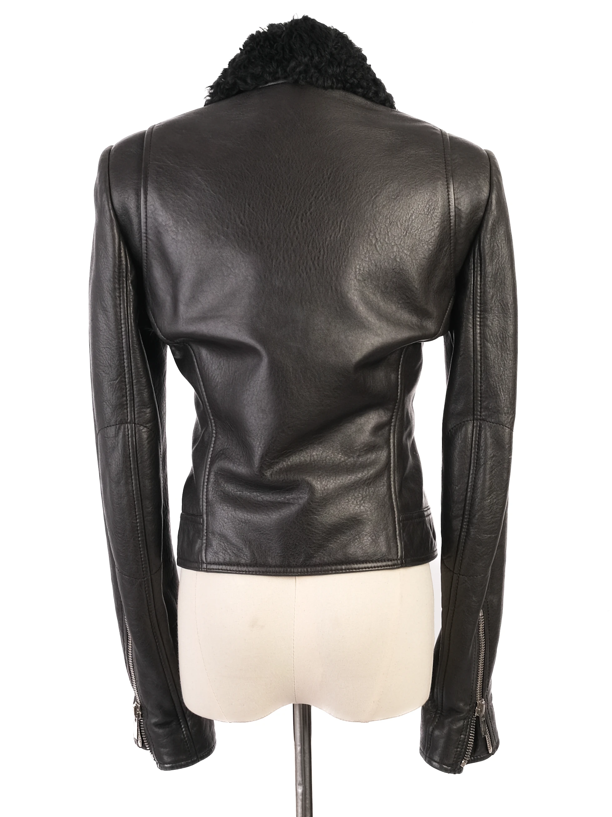 Balenciaga Black Leather Jacket — 3