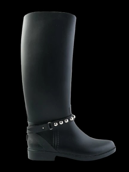 Red Valentino Black Leather Boots — 1