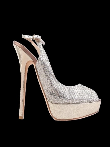 Jimmy Choo Gray Leather Sandals — 1