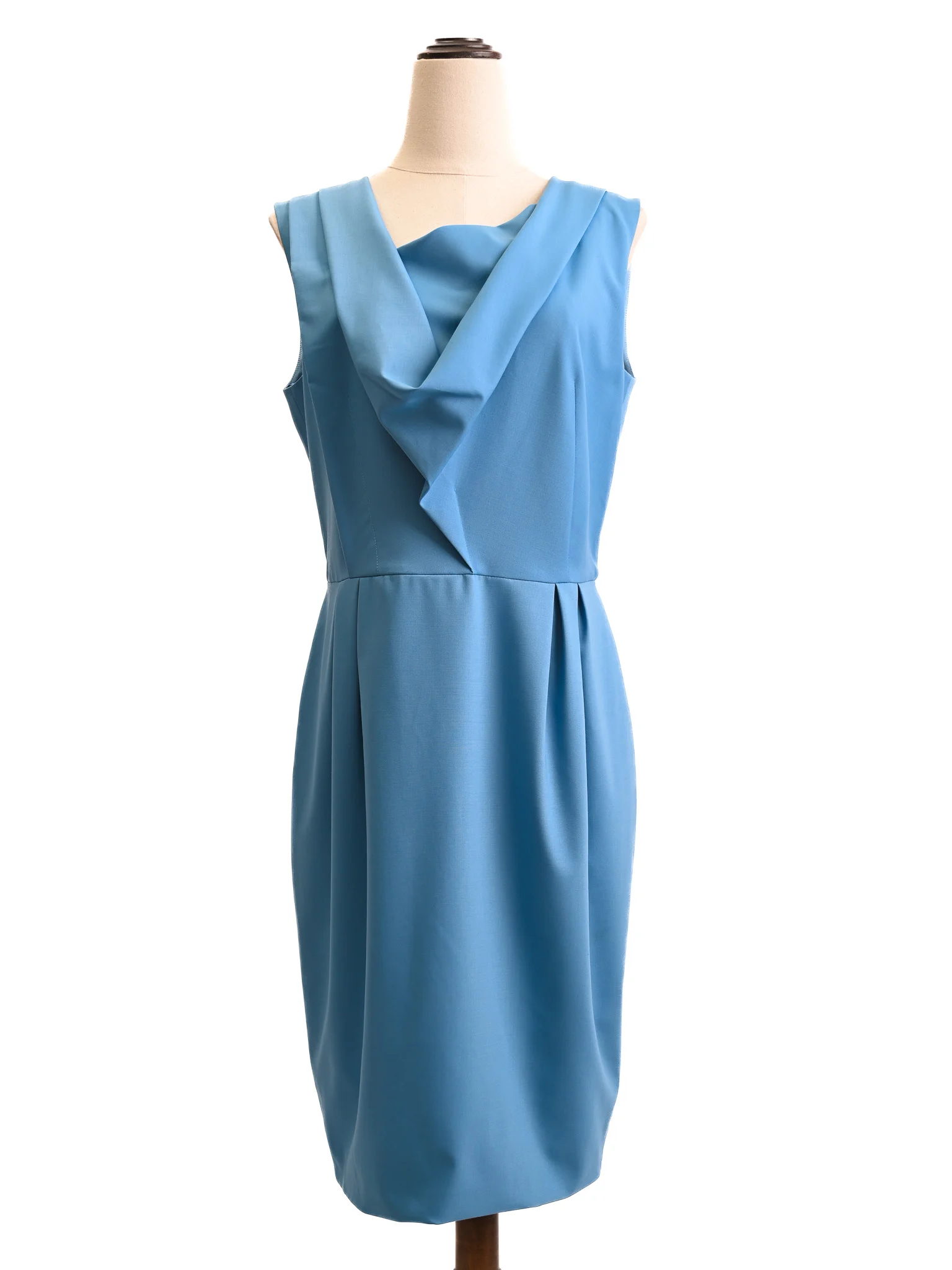 BGN First Blue Polyester Sleeveless Dress — 3