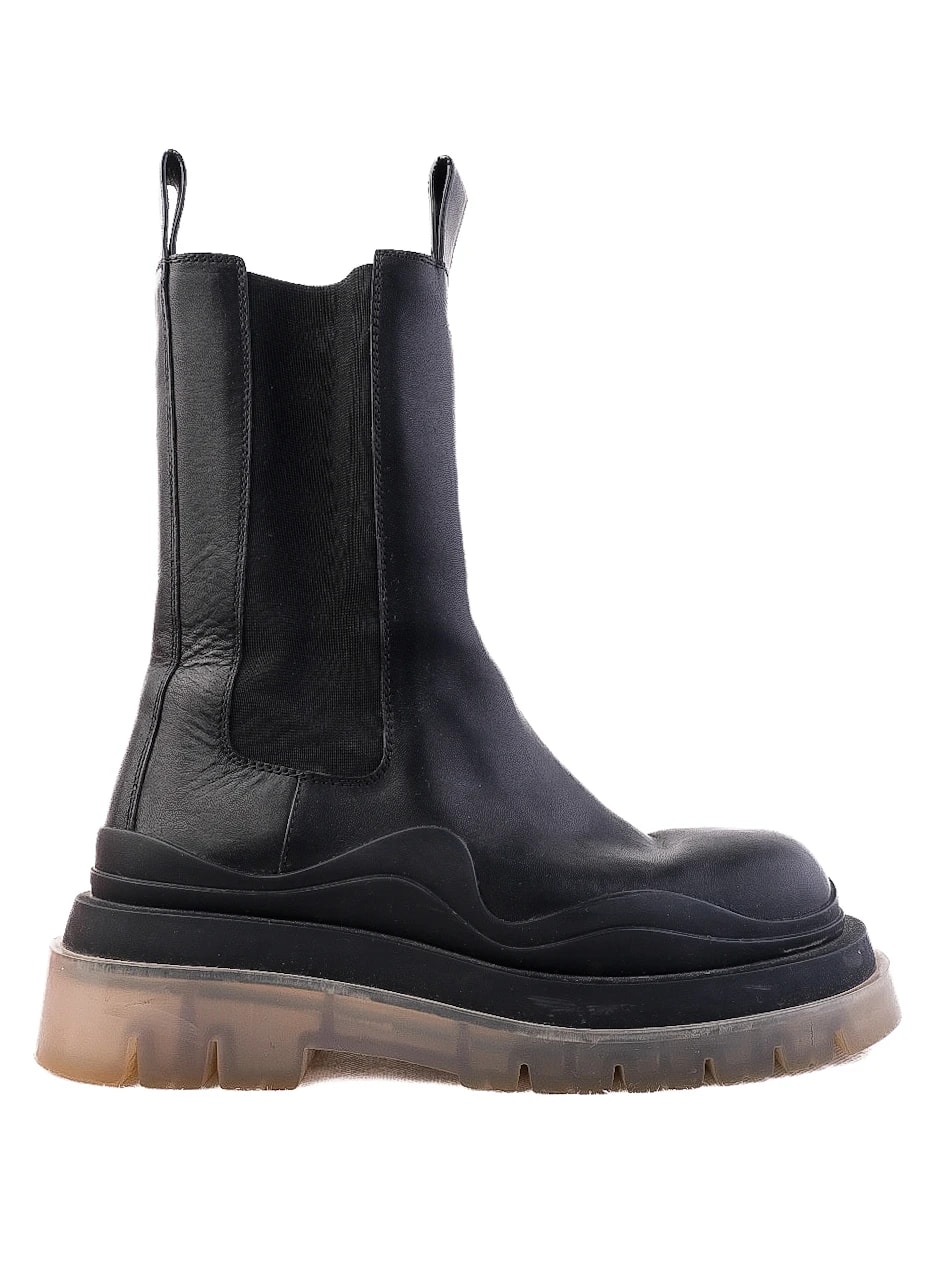 Bottega Veneta Black Leather Boots — 3