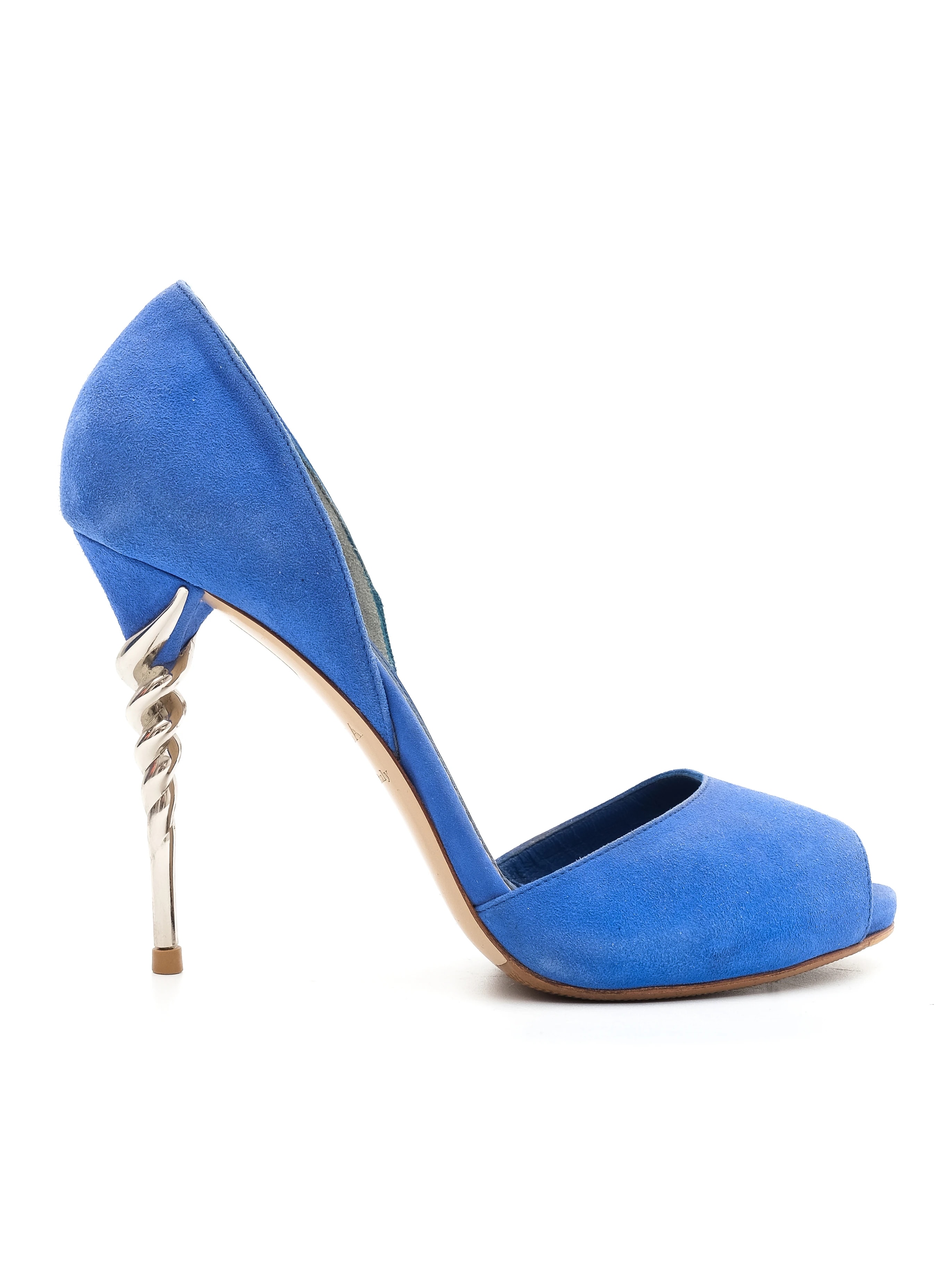 Lesilla Blue Leather Pumps — 3