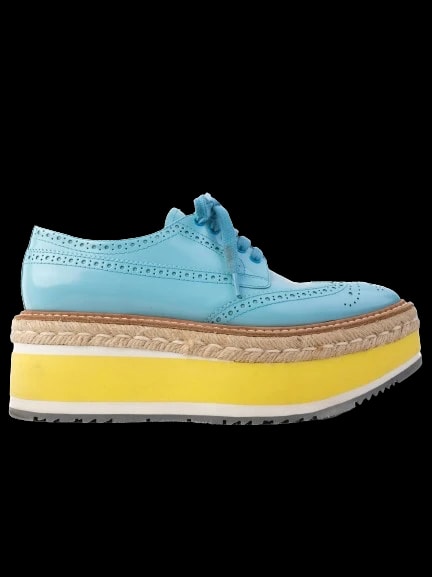 Prada Blue Leather Pumps — 1