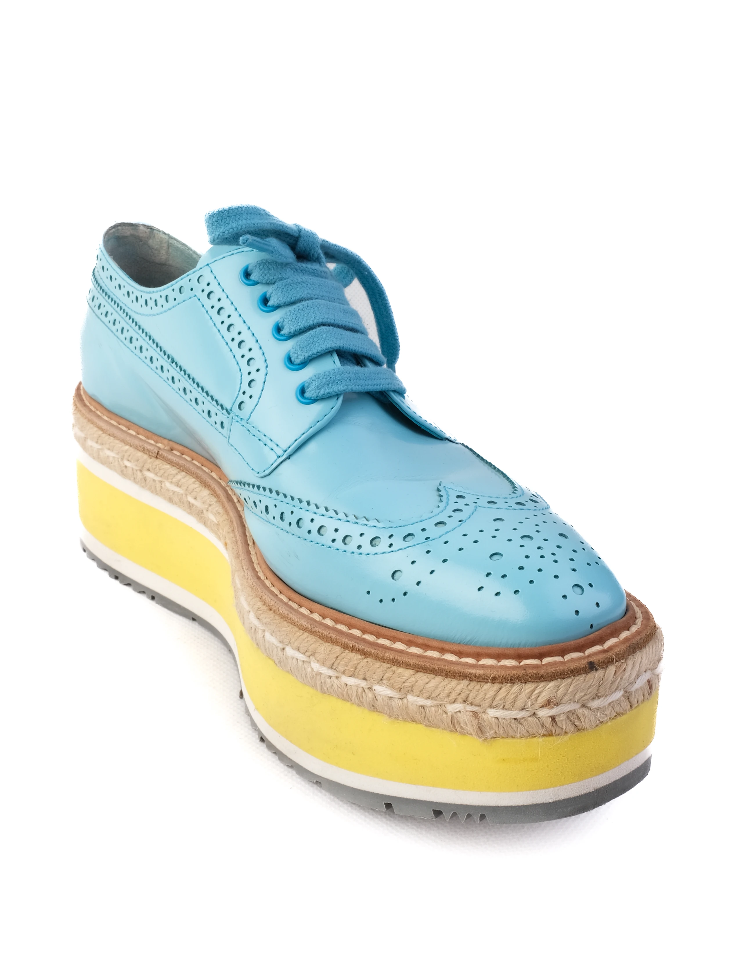 Prada Blue Leather Pumps — 2